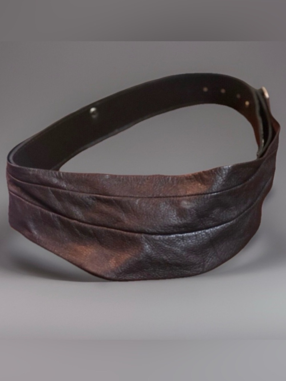 Vintage Brown BoHo Hippie Steampunk CHIC Wide Suede LEATHER Waist Belt S / M…